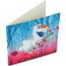 Crystal Art Floating Olaf 18x18cm Card