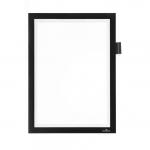 Durable DURAFRAME NOTE Self-Adhesive Sign & Document Holder with Magnetic Frame and Universal Pen Holder A4 Black - 499301 10300DR