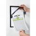 Durable DURAFRAME NOTE Self-Adhesive Sign & Document Holder with Magnetic Frame and Universal Pen Holder A4 Black - 499301 10300DR