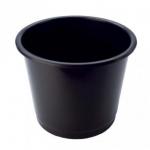 Deflecto Steritouch Waste Bin Plastic Round 14 Litre Black - CP025STBLK 10324DF