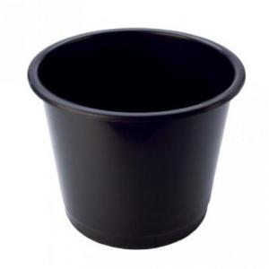 Deflecto Steritouch Waste Bin Plastic Round 14 Litre Black -