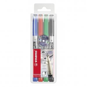 Photos - Felt Tip Pen STABILO Write-4-All Fine Permanent Marker 0.7mm Line Assorted Colours 