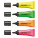 STABILO NEON Highlighter Chisel Tip 2-5mm Line Assorted Colours (Wallet 4) - 724-1 10388ST