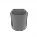 Deflecto Cup Holder with Supply Tray Grey 400000EU 10401DF