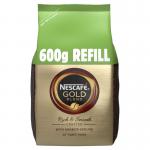 Nescafe Gold Blend Instant Coffee Refill Bag 600g (Pack 6) - 12339283x6 10485XX