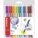 STABILO pointMax Fibre Tip Pen 0.8mm Line Assorted Colours (Wallet 12) - 48812-01 10612ST