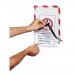 Durable DURAFRAME SECURITY Self-Adhesive Safety Sign White (Pack 2) - 4944132 10720DR