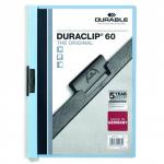 Durable Duraclip 60 Report File 6mm A4 Blue (Pack 25) 220906 10782DR
