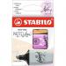 STABILO BOSS MINI Pastellove Assorted Colours Wallet Dusty Grey/Frozen Fushia and Pale Orange (Pack 3) 07/03-59 10822ST