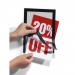 Durable DURAFRAME Self-Adhesive Sign & Document Holder with Magnetic Frame A5 Black - 489801 10839DR