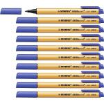 STABILO GREENpoint CO2 neutral Fibre Tip Sign Pen 0.8mm Line Blue (Pack 10) 6088/41 10850ST