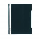 Durable Clear View Report File & Document Folder - Extra Wide Format to Protect Documents & Allow for Punched Pockets - A4 Black (Pack 50) - 257001 10859DR