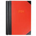 Collins 42 Diary A4 2 Page per Day 2024 Red 819774 10898CS