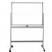 Twinco Mobile Double Sided Magnetic Floor Standing Whiteboard 150x120cm White - TW5467 10926PL