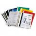 Durable DURAPLUS Presentation Folder Transparent Cover & Inside Pocket for Documents Extra Wide Format A4 Black (Pack 25) - 257901 10936DR