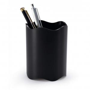 Durable TREND Pen Pot & Pencil Holder for Desk Organisation Black