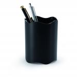 Durable TREND Pen Pot - Pencil Holder for Desk Organisation - Perfect for Desks & Workspaces - Black - 1701235060 10944DR