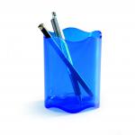 Durable TREND Pen Pot - Pencil Holder for Desk Organisation - Perfect for Desks & Workspaces - Blue - 1701235540 10958DR