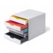 Durable VARICOLOR MIX 4 Drawer Unit Desktop Drawer Set with 5 Colour Coded Drawers - 762527 10993DR