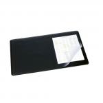 Durable Desk Mat Non-Slip with Transparent Overlay - 53x40cm - Ideal for Keeping Small Notes & Reminders Close to Hand - Black - 720201 11006DR