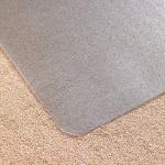 Cleartex Advantagemat Phthalate Free Vinyl Chair Mat Floor Protector For Low Pile Carpets Up To 6mm Pile Height 120 x 75cm Clear - UFR1175120EV 11035FL