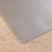 In the photo, a clear Floortex Cleartex Advantagemat chair mat from Floortex Europe Ltd is shown protecting a low pile carpet. Made from phthalate-free vinyl, the 120x90cm mat is specifically designed for carpets up to 6mm in thickness. The clear design allows the carpets pattern to show through, while providing superior floor protection in any office setting.