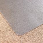 Floortex Cleartex Phthalate Free Vinyl Office Chair Mat Floor Protector For Standard Pile Carpets up to 9mm 115x134cm Clear - UFRAB1113426EV 11070FL