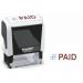 Trodat Office Printy 4912 Self Inking Word Stamp PAID 46x18mm BlueRed Ink - 77302 11086TD