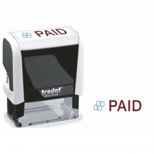 Photos - Other for retail Trodat Office Printy 4912 Self Inking Word Stamp PAID 46x18mm BlueRed 