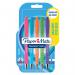 FlexGrip Ultra Retro Ballpoint Pens Medium 1.0mm Tip Black Ink (Pack 5) 2171853 11094NR