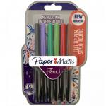 Paper Mate Metallic Felt Tip Pen Medium 0.7mm Tip Assorted Colours (Pack 6) 2137361 11108NR