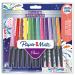 Paper Mate Metallic Felt Tip Pen Medium 0.7mm Tip Assorted Colours (Pack 12) 2137362 11115NR