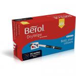 Berol Dry Wipe Whiteboard Marker Broad 1.6mm BK PK192 11116NR
