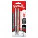 Sharpie S-Gel Metal Gel Pen Medium Point 0.7mm Tip Black Ink + Black Refills (Pack 2 Pens + 2 Refills) - 2162643 11122NR