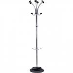 Alba Chromy Coat Stand 6 Pegs and 6 Mini Pegs ChromeBlack - PMCLAS 11129AL