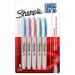 Sharpie Permanent Markers Mystic Gem Special Edition Fine Point Assorted Colours Pack 5 2157670 11136NR