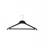 Alba ABS Coat Hanger with Bar Black (Pack 20) PMBASIC PL 11150AL