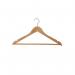 Alba Wooden Coat Hanger with Bar (Pack 25) PMBASIC BO 11157AL