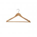 Alba Wooden Coat Hanger with Bar (Pack 25) PMBASIC BO 11157AL