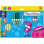 Paper Mate Childrens Felt Tip Colouring Pen Washable Assorted Colours (Pack 24) 2166508 11164NR