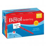 Berol Handwriting Pen 0.6mm Line Black (Pack 200) - 2056778 11165NR