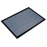 Doortex Valuemat Dirt Trapping Mat for Indoor Use 100 % Polypropylene Fibres Anti Slip Vinyl Backing 80 x 120cm Blue UFC480120VALBL 11175FL