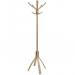 Alba Cafe Coat Stand 5 Double Pegs Light Wood - PMCAFE C 