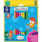 Paper Mate Childrens Colouring Pencils Pre-Sharpened Coloured Pencils Assorted Colours (Pack 24) 2166489 11178NR