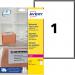 Avery Waterproof Paper Label 199.6x289.1mm 1 per Page (Pack 25) - L7997-25 11206AV