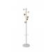 Alba Music Coat Stand 6 Pegs Wood and White - PMMUSIC BC 11213AL