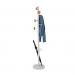 Alba Music Coat Stand 6 Pegs Wood and White - PMMUSIC BC 11213AL