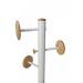 Alba Music Coat Stand 6 Pegs Wood and White - PMMUSIC BC 11213AL