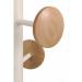 Alba Music Coat Stand 6 Pegs Wood and White - PMMUSIC BC 11213AL