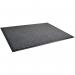 This photograph depicts a durable, highly functional entrance mat from Floortex Europe Ltd. The mat features an anti-slip vinyl backing and measures 120x180cm. Its mottled black and white design adds a sleek touch to any indoor space.